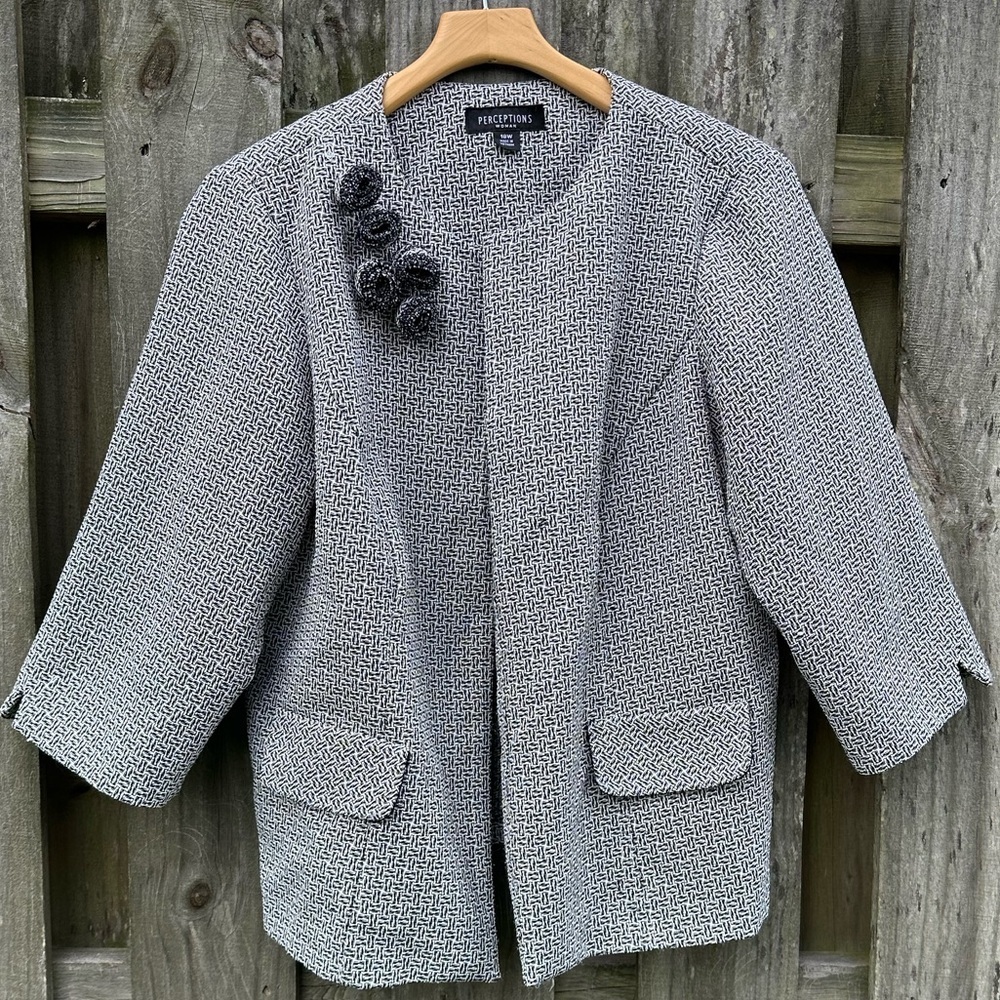 Perceptions Women’s Open Front Jacket - Picture 2 of 5